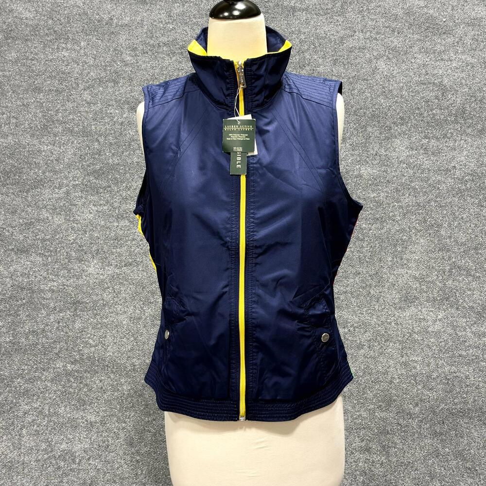 Ralph Lauren Lauren Active Jacket Womens Medium Multicolor Colorblock Reversible